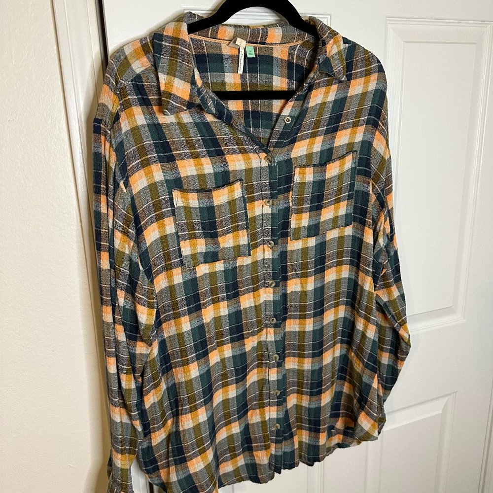 Anthropologie Pilcro Plaid Shirt